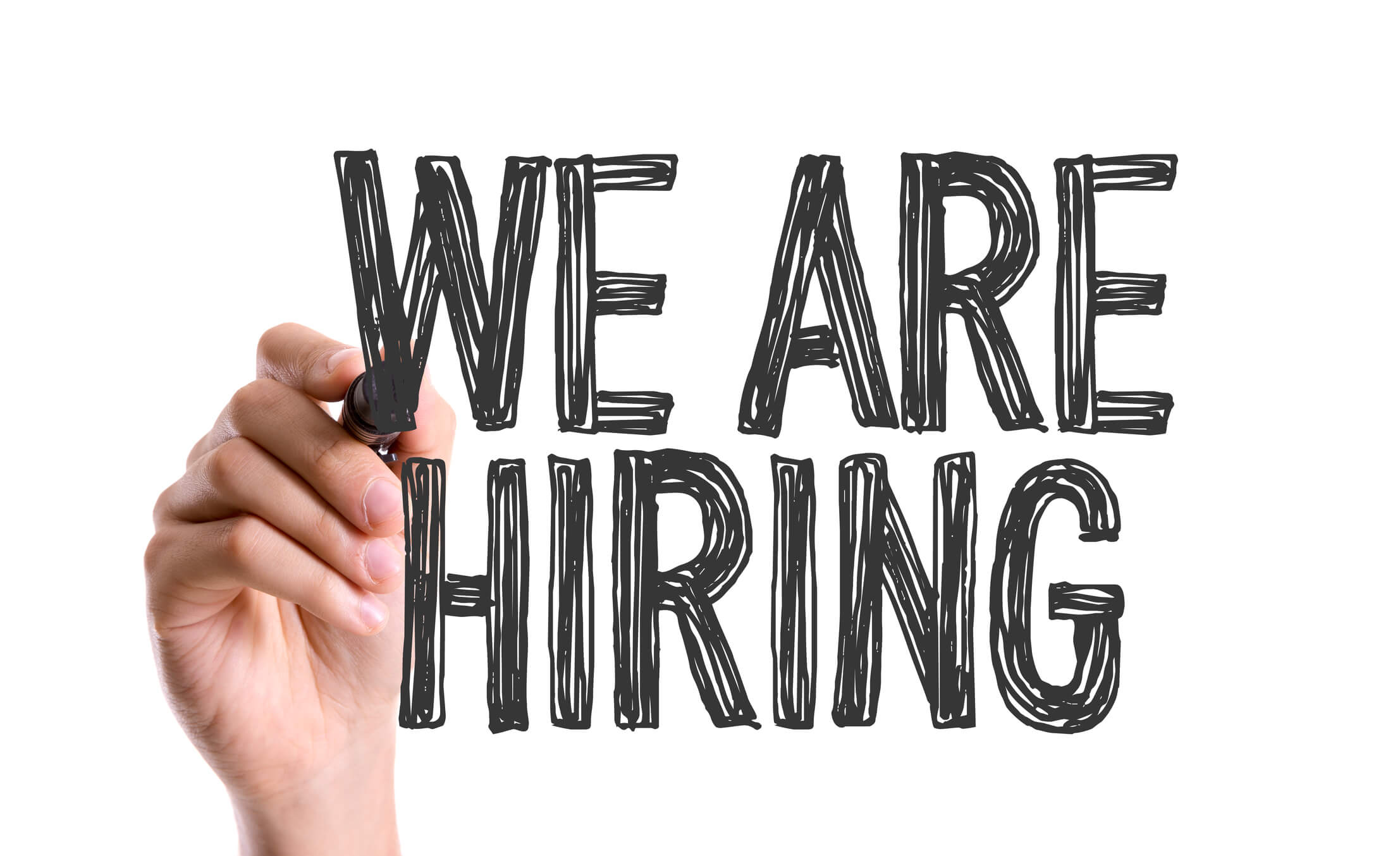 we are hiring text - employment 